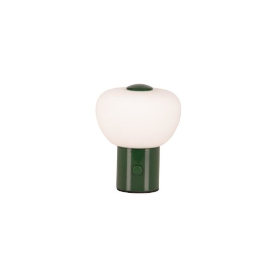 Abat-jour a cupola per comodino moderno verde led 0,8w 2700k touch dimmer ricaricabile