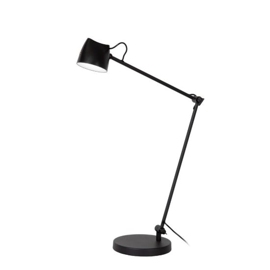 Lampada da scrivania a braccio per studio moderna nero led 8w 2700k touch dimmer