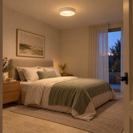 Plafoniera rotonda moderna bianco led 20w 3000k