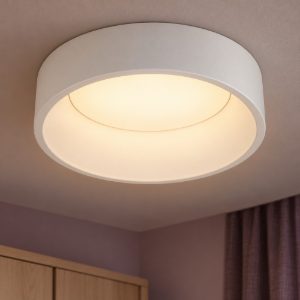 Plafoniera rotonda per camera da letto moderna bianco led 30w 3000k