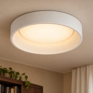 Plafoniera rotonda per camera da letto moderna bianco led 42w 3000k