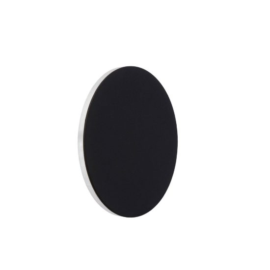 Plafoniera rotonda moderna nero led 7w 3000k