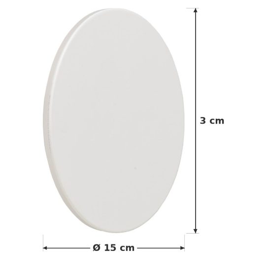 Plafoniera rotonda moderna bianco led 7w 3000k