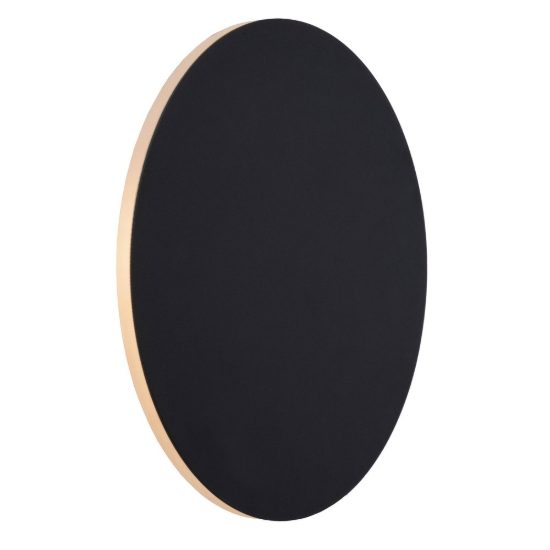 Plafoniera rotonda moderna nero led 9w 3000k