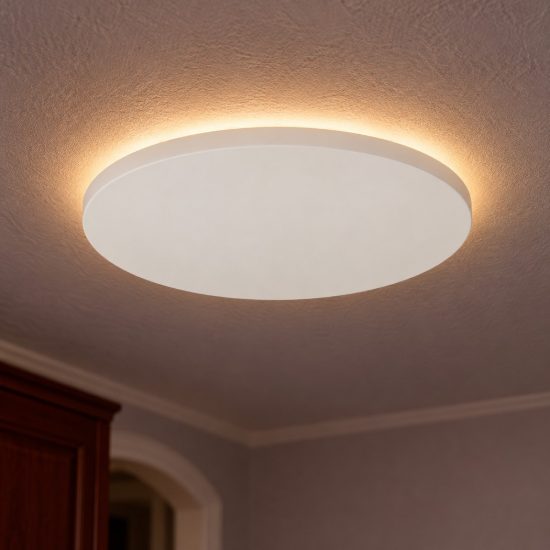 Plafoniera rotonda moderna bianco led 9w 3000k
