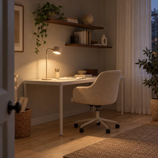 Lampada da scrivania contemporanea tortora led 3,5w cct 2700k 5700k con telecomando ricaricabile