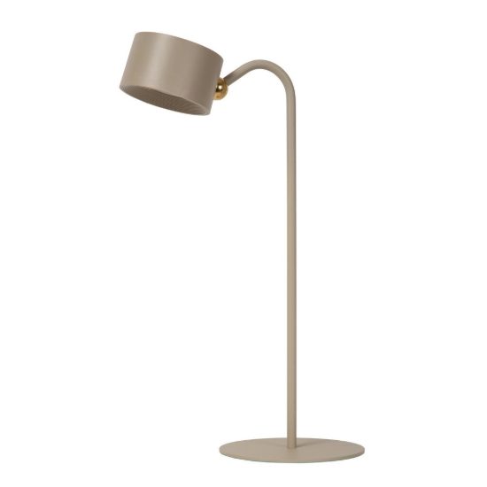 Lampada da scrivania contemporanea tortora led 3,5w cct 2700k 5700k con telecomando ricaricabile