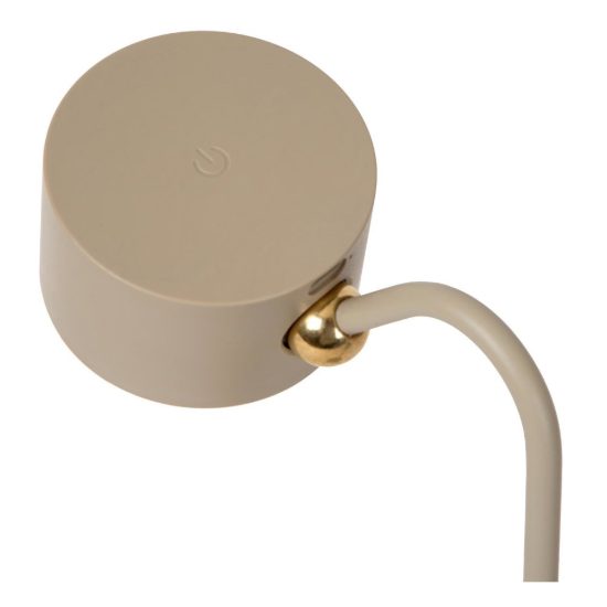 Lampada da scrivania contemporanea tortora led 3,5w cct 2700k 5700k con telecomando ricaricabile