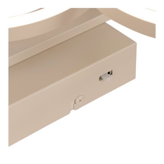 Plafoniera piccola ad anelli per soggiorno moderna tortora led 37w cct 2700k 3300k 4000k