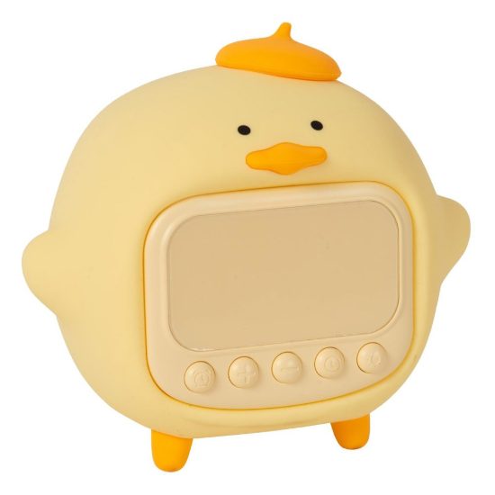 Lampada da comodino per cameretta bambini giallo led 1,5w 2100k ricaricabile a forma di anatra