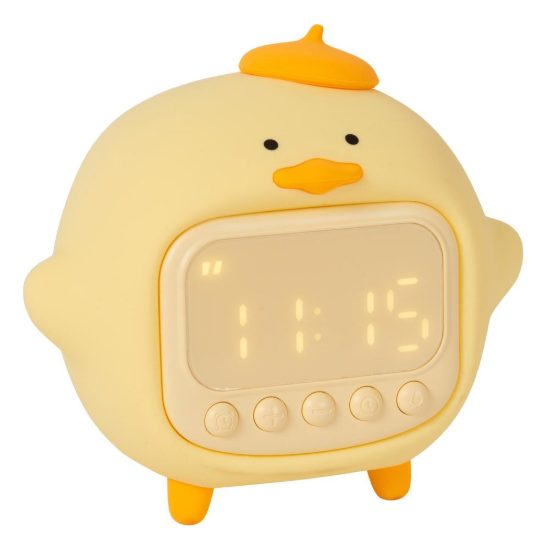 Lampada da comodino per cameretta bambini giallo led 1,5w 2100k ricaricabile a forma di anatra
