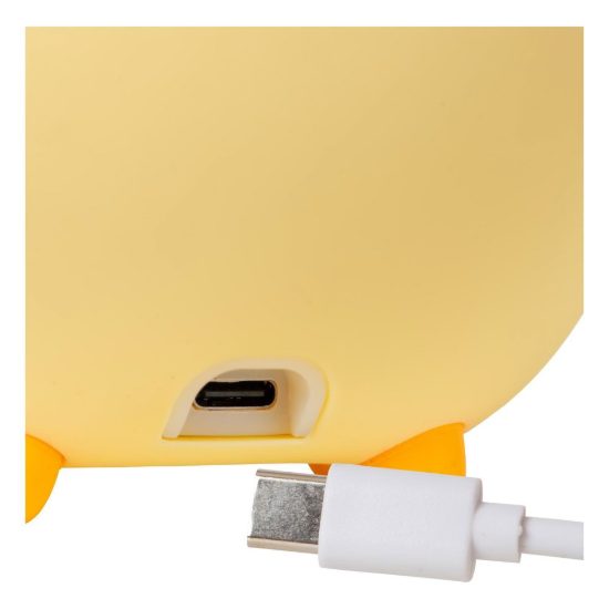 Lampada da comodino per cameretta bambini giallo led 1,5w 2100k ricaricabile a forma di anatra