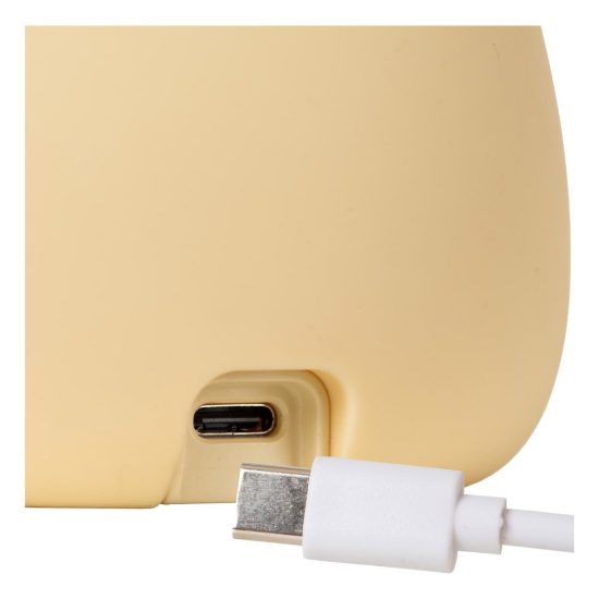 Lampada da comodino per cameretta bambini crema led 0,5w 2100k ricaricabile a forma di capibara