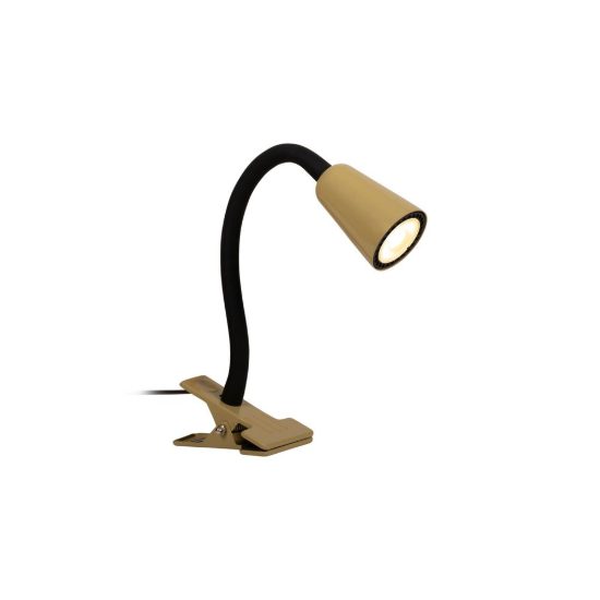 Lampada a pinza conica per studio moderna verde nero