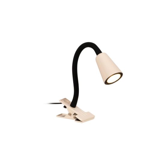 Lampada a pinza conica per studio moderna crema