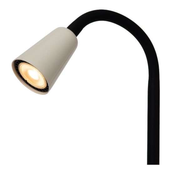 Lampada da scrivania conica per studio moderna crema nero