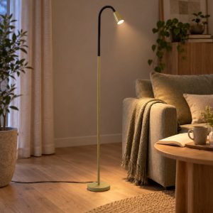 Piantana conica per soggiorno moderna verde nero