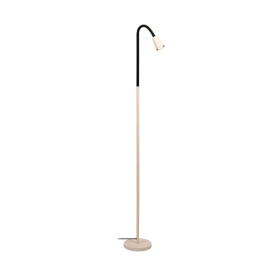Lampada da terra conica per sala da pranzo moderna crema nero