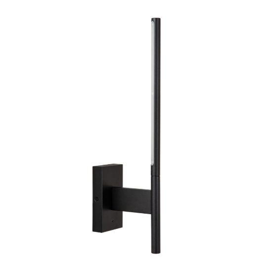 Applique lineare per soggiorno moderna nero opalino led 6w 2700k