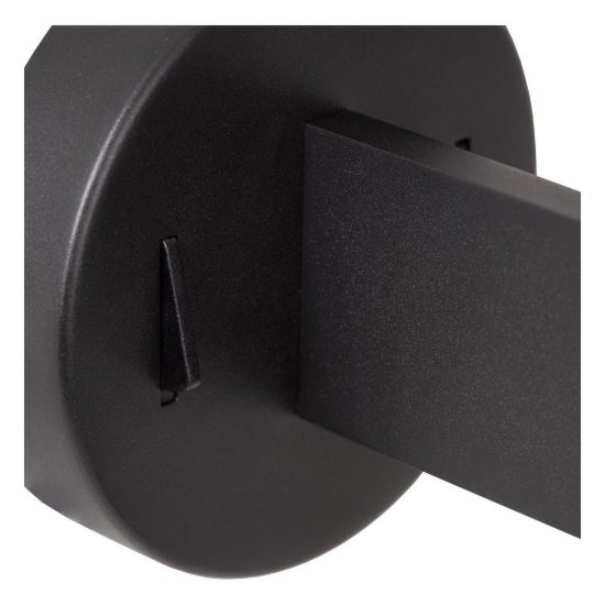 Applique per comodino camera da letto a cilindro moderna nero crema con luce di lettura