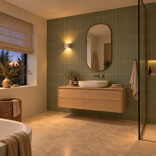 Applique quadrata per bagno moderna bianco led 7w 2700k ip54