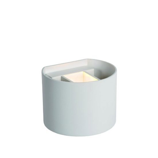 Applique curva per bagno moderna bianco led 7w 2700k ip54
