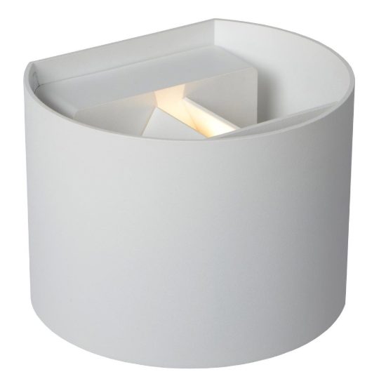 Applique curva per bagno moderna bianco led 7w 2700k ip54
