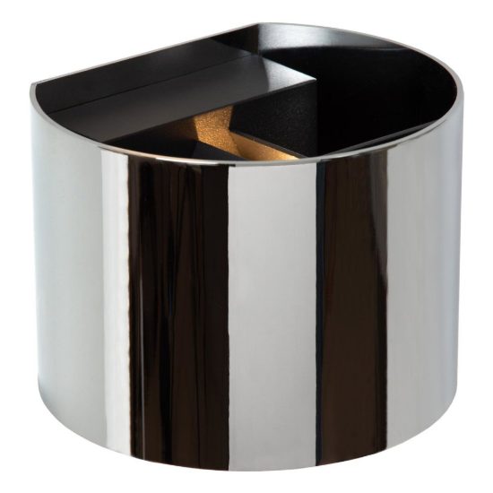 Applique curva per bagno moderna cromo led 7w cct 2200k 2700k 3000k ip54