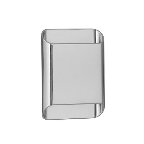 Applique rettangolare per bagno moderna cromo led 10w cct 2200k 2700k 3000k ip54