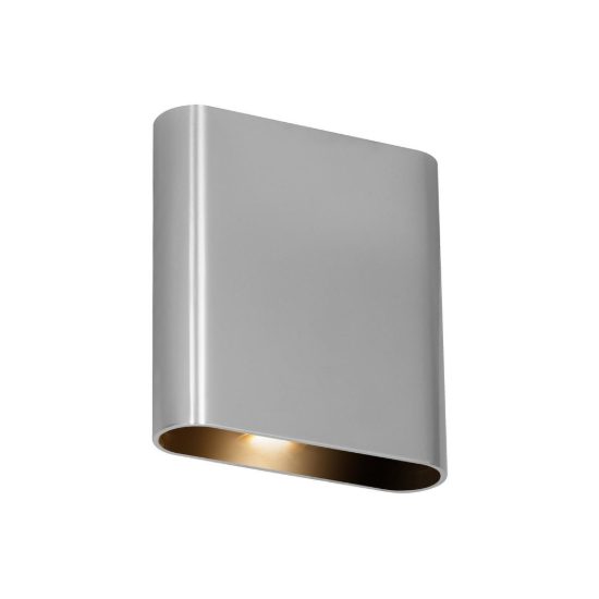 Applique ovale per bagno moderna cromo led 10w cct 2200k 2700k 3000k ip54