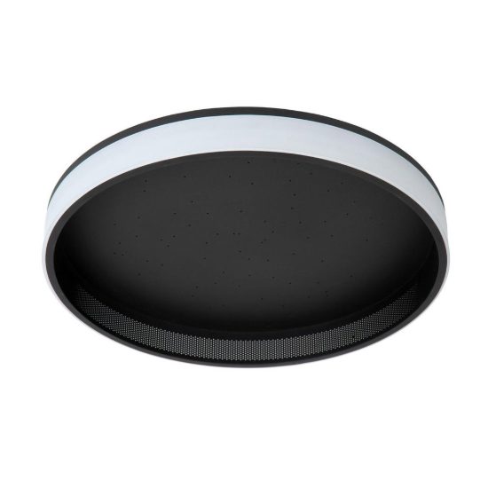 Plafoniera rotonda moderna nero led 44w cct 2500k 3000k dimmerabile