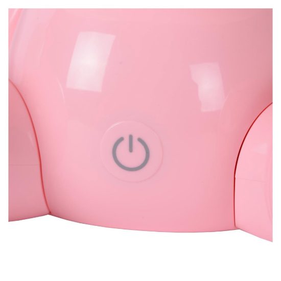 Lampada da comodino abat-jour per cameretta bambini rosa led 3w 4000k a forma di coniglietto