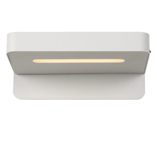 Applique per comodino camera da letto rettangolare moderna bianco led 6w 3000k
