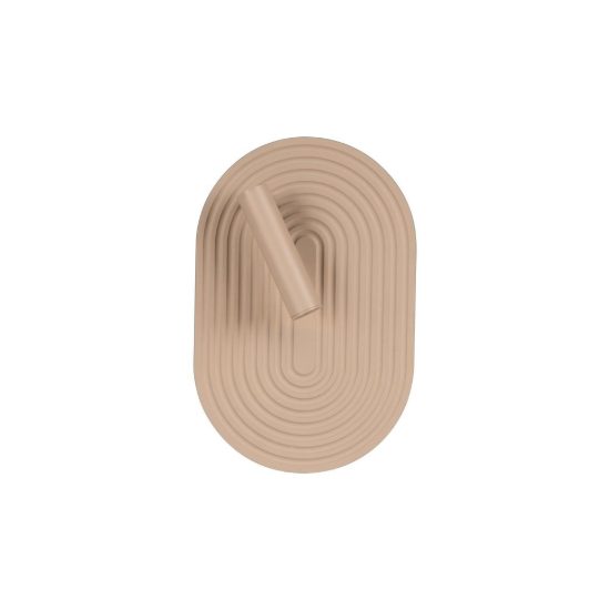 Applique per comodino camera da letto ovale moderna tortora led 12,6w 2700k
