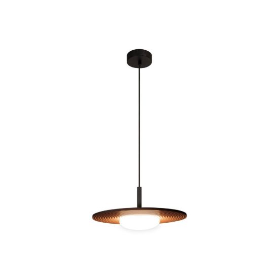 Lampadario a sospensione rotondo per sala da pranzo moderno terracotta led 8w 2700k