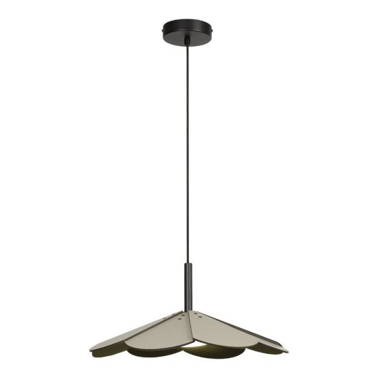 Lampadario a sospensione a petali per sala da pranzo moderno verde led 9w 2700k