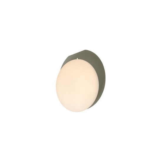 Abat-jour rotondo per comodino moderno verde led 9w 3000k