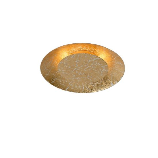 Plafoniera rotonda moderna ottone led 6w 2700k