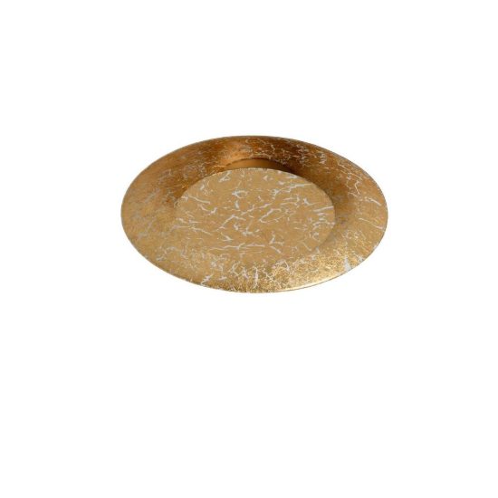 Plafoniera rotonda moderna ottone led 6w 2700k