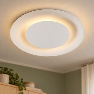 Plafoniera rotonda moderna bianco led 6w 2700k