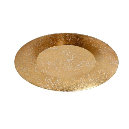 Plafoniera rotonda moderna ottone led 12w 2700k