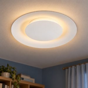 Plafoniera rotonda moderna bianco led 12w 2700k