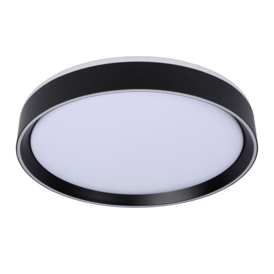 Plafoniera rotonda moderna nero led 24w 2700k dimmerabile