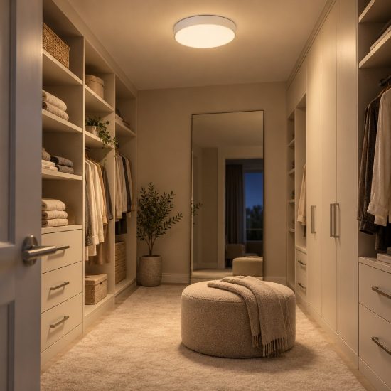 Plafoniera rotonda moderna bianco led 24w 2700k dimmerabile