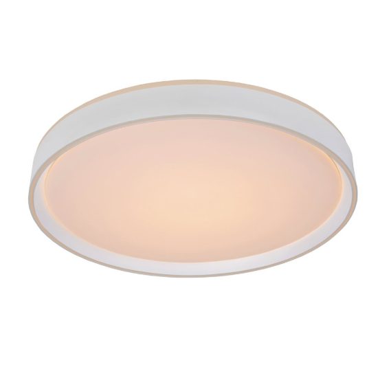 Plafoniera rotonda per camera da letto moderna bianco led 36w 2700k dimmerabile