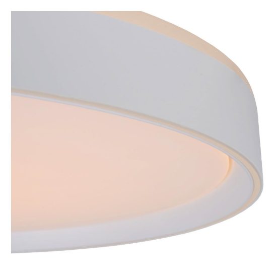 Plafoniera rotonda per camera da letto moderna bianco led 36w 2700k dimmerabile