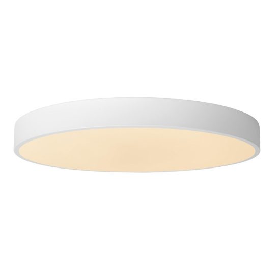 Plafoniera rotonda per camera da letto moderna bianco opalino led 36w 2700k dimmerabile