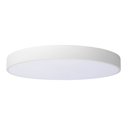 Plafoniera rotonda per camera da letto moderna bianco opalino led 36w 2700k dimmerabile