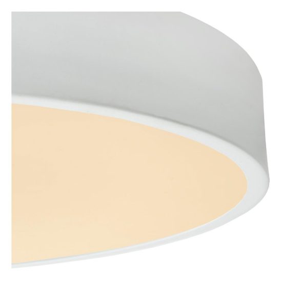 Plafoniera rotonda per camera da letto moderna bianco opalino led 36w 2700k dimmerabile