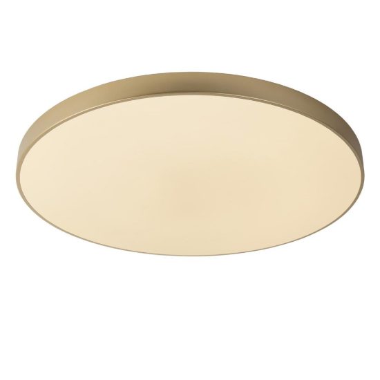 Plafoniera rotonda per soggiorno moderna oro opalino led 80w 2700k dimmerabile
